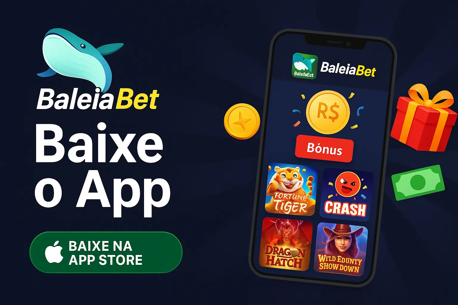 Baixar o BALEIABET Cassino App