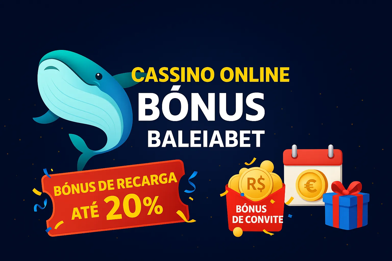 O bônus promocional BALEIABET é uma ótima maneira de começar sua aventura