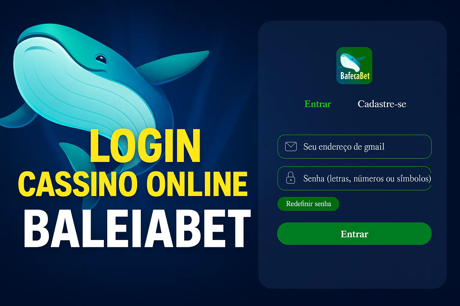 Login no Cassino BALEIABET